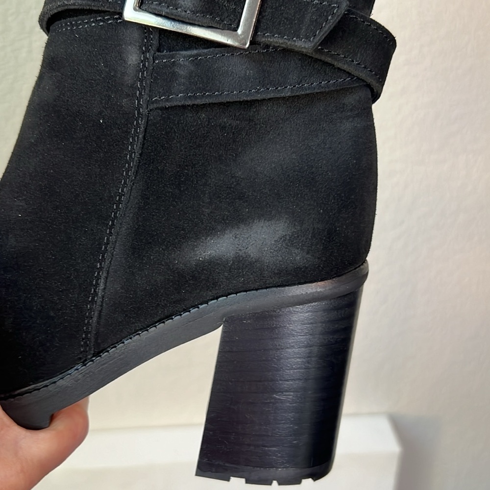La Canadienne Paul Black Suede Knee Waterproof High Boots Size 5 - Picture 10 of 15